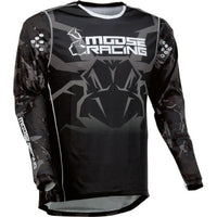 JERSEY MOOSE AGROID STEALTH BLACK, TALLA - MEDIUM (M)
