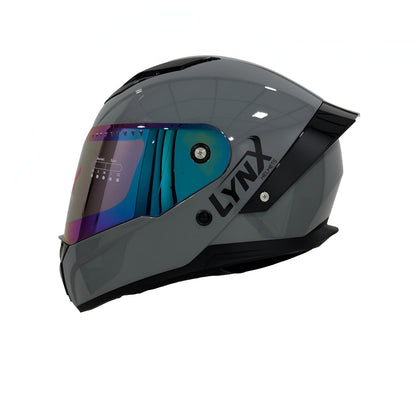 CASCO LYNX SOLIDO GRIS BRILLO