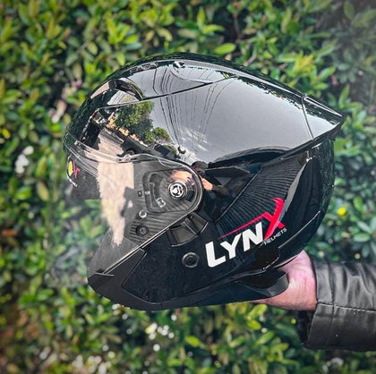 CASCO LYNX URBAN NEGRO BRILLO