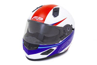 CASCO FP RACECRAFT 856C BLANCO ROJO AZUL