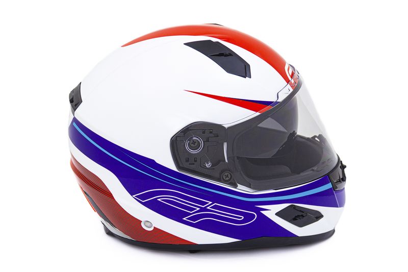 CASCO FP RACECRAFT 856C BLANCO ROJO AZUL