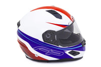 CASCO FP RACECRAFT 856C BLANCO ROJO AZUL